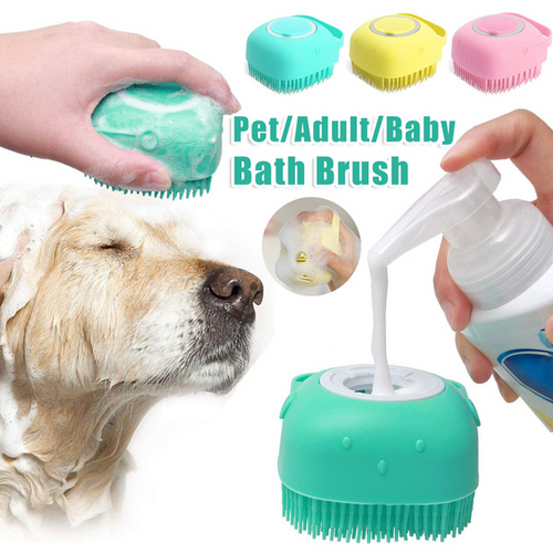 Transform Bath Time into a Spa Experience with Our Silicone Dog Bath Massage Gloves - Perfect for Grooming and Cleaning Your Pet!