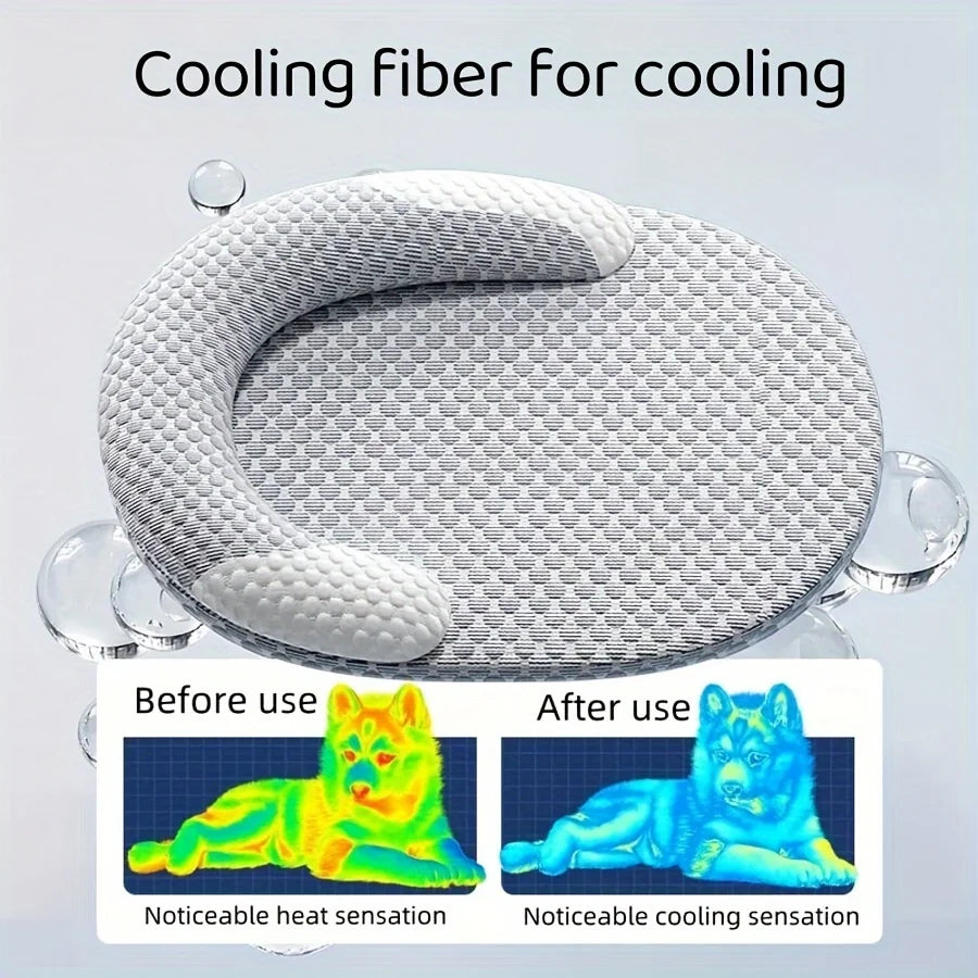 Coussin rafraîchissant en soie frais pour chien et chat