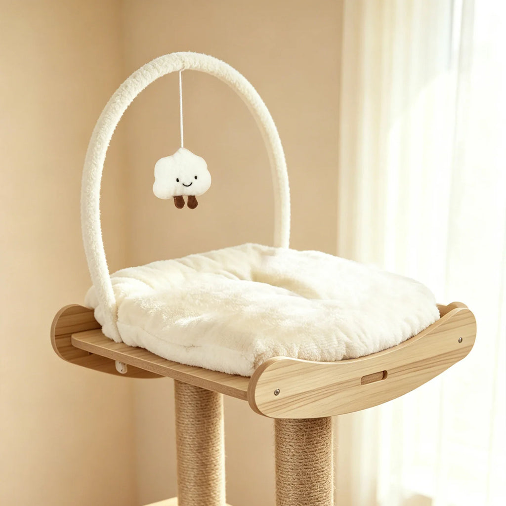 Arbre à chat multi-niveaux avec maison – Espace de jeu & repos